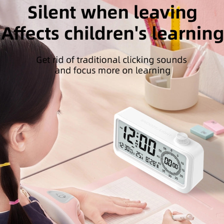 Visual Timer Alarm Clock Dual Display LCD Time Reminder(White) - Alarm Clocks by PMc TechLife | Online Shopping South Africa | PMc TechLife | Buy Now Pay Later Mobicred