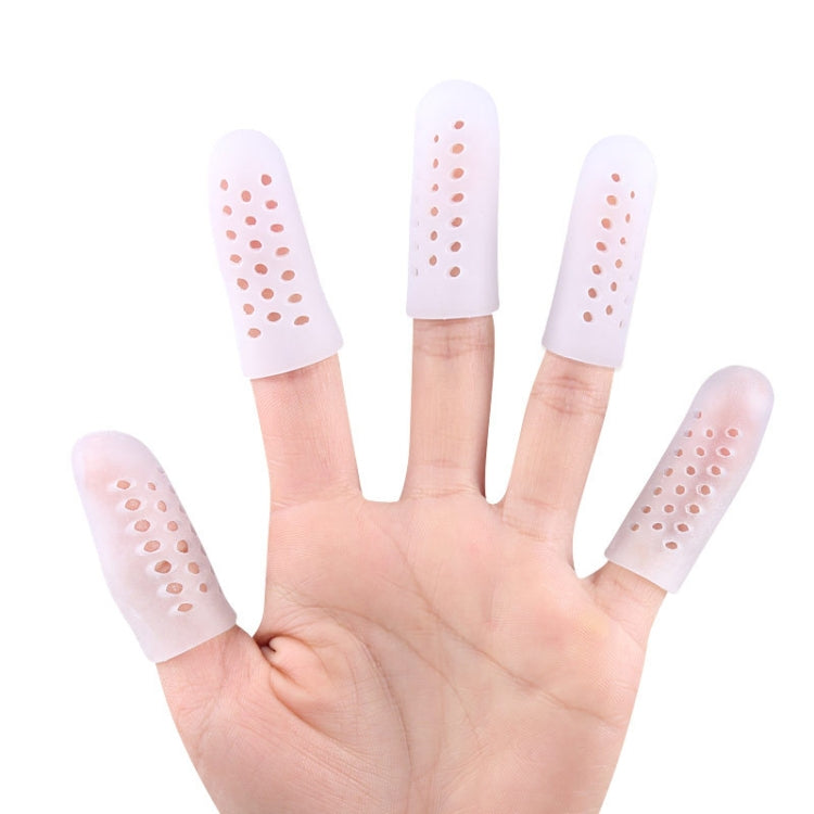 1pair Breathable Perforated Toe Protectors Anti Wear Sleeves, Size: XS(White) - Corrector by PMC Jewellery | Online Shopping South Africa | PMC Jewellery