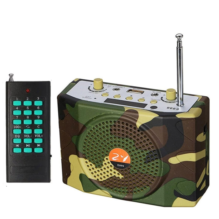 25W  Bluetooth Voice Amplifier Bird Hunting Speaker Supports USB/TF/FM 1000m Remote Control EU Plug(Camouflage) - Midrange Speaker & Frequency Divider by PMC Jewellery | Online Shopping South Africa | PMC Jewellery | Buy Now Pay Later Mobicred