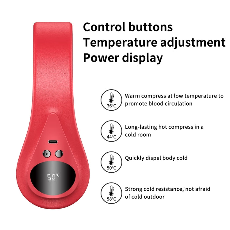 Portable Neck Warmer with Heat Therapy Adjustable Temperature(Black) - Electric Heaters by PMC Jewellery | Online Shopping South Africa | PMC Jewellery | Buy Now Pay Later Mobicred