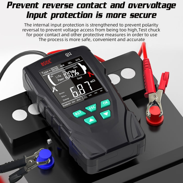 BSIDE Q11 Car Battery Detector 12V/24V Battery Life Capacity Internal Resistance Tester - Electronic Test by BSIDE | Online Shopping South Africa | PMC Jewellery | Buy Now Pay Later Mobicred