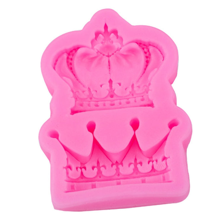 Crown Silicone Chocolate Fondant Baking Cake Mold Handmade Soft Pottery Glue Mold(Pink) - Food Molds by PMC Jewellery | Online Shopping South Africa | PMC Jewellery