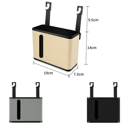 Car Seat Back Hanging Tissue Storage Box(Black) - Stowing Tidying by PMC Jewellery | Online Shopping South Africa | PMC Jewellery | Buy Now Pay Later Mobicred