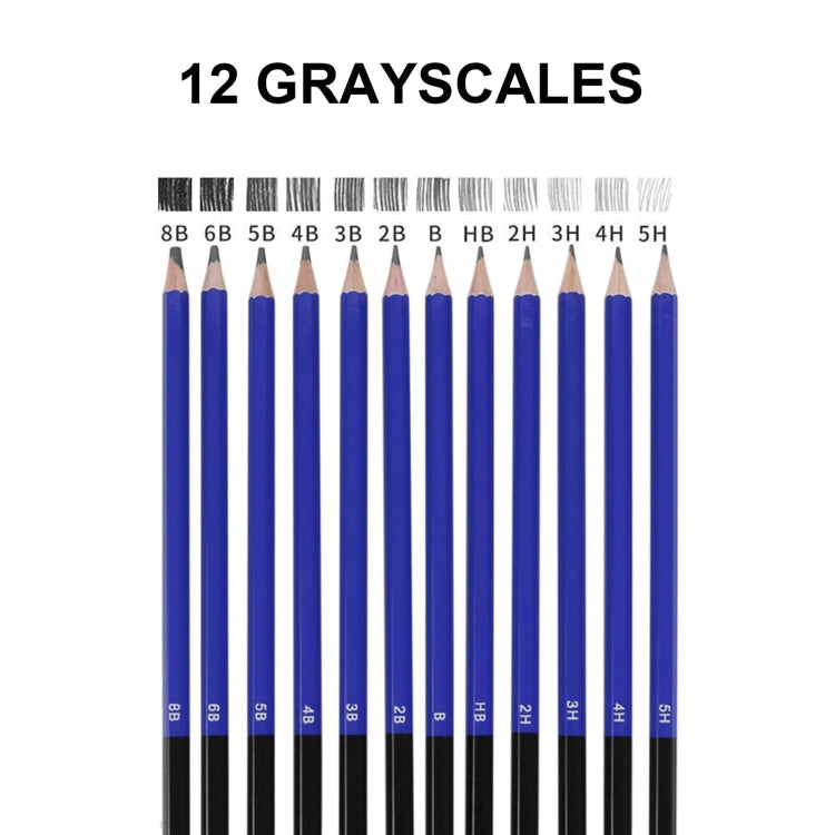 35-in-1 Painting Sketch Pencil Set Professional Drawing Tools(5H-8B) - Art Supplies by PMC TechLife | Online Shopping South Africa | PMC TechLife