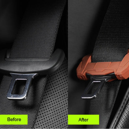 Large Car Seatbelt Buckle Protective Cover Anti Scratch Silicone Protector For Safety Belt Plugs(Black) - Seat Belts & Padding by PMC Jewellery | Online Shopping South Africa | PMC Jewellery | Buy Now Pay Later Mobicred