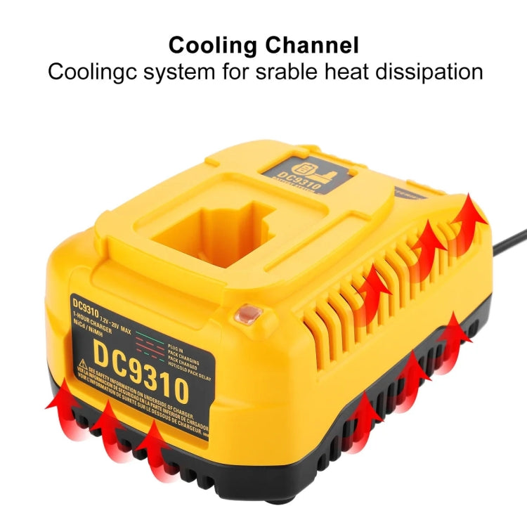 DCB9310 Fast Battery Charger for Dewalt 7.2V-18V XRP NI-CD NI-MH Battery, Plug: UK - Electric Saws & Accessories by PMC Jewellery | Online Shopping South Africa | PMC Jewellery