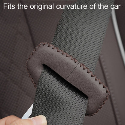 For BMW 1pair Seatbelt Insert Protector Bumper Belt Chuck Decoration(Brown) - Seat Belts & Padding by PMC Jewellery | Online Shopping South Africa | PMC Jewellery | Buy Now Pay Later Mobicred