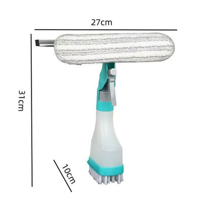 4 In 1 Double-sided Glass Wiper Window Squeegee Portable Spray Mirror Car Glass Cleaner  YJ520 - Sponges, Cloths & Brushes by PMC Jewellery | Online Shopping South Africa | PMC Jewellery