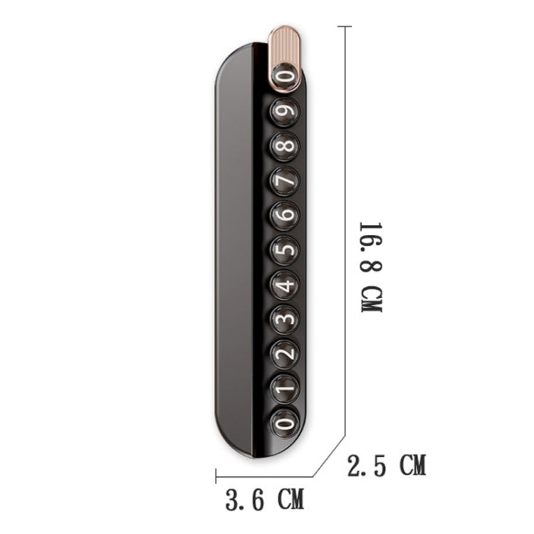 Car Temporary Parking Plate With Aroma Diffuser Moving Car Phone Number Plate Box Packing(Black) - Parking Card by PMC TechLife | Online Shopping South Africa | PMC TechLife | Buy Now Pay Later Mobicred
