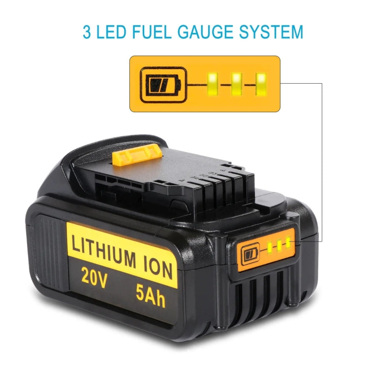5000mAh For Dewalt DCB180 / DCB181 / DCB200 20V Electrical Tools Spare Battery - Electric Saws & Accessories by PMc TechLife | Online Shopping South Africa | PMc TechLife | Buy Now Pay Later Mobicred