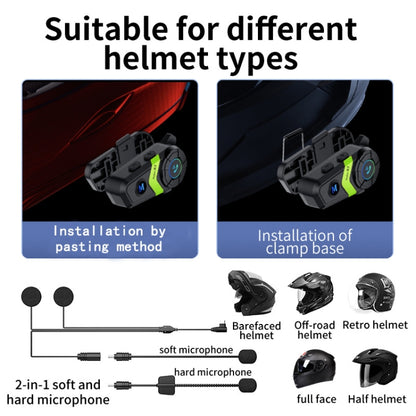 S3 Motorcycle Helmet Bluetooth Headset For Full and Half Helmets(Green) - Motorcycle Walkie Talkie by PMC Jewellery | Online Shopping South Africa | PMC Jewellery | Buy Now Pay Later Mobicred