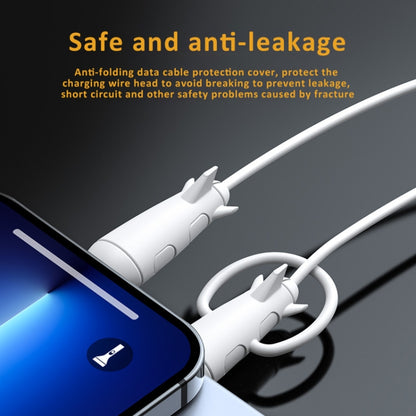 Data Line Protector For IPhone USB Type-C Charger Wire Winder Protection, Spec: Microcephaly +Small Head Band Light blue - Cable Organizer by PMC Jewellery | Online Shopping South Africa | PMC Jewellery | Buy Now Pay Later Mobicred