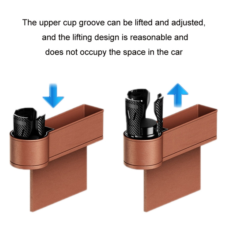 Car Seat Gap Storage Box Car Water Cup Holder Ashtray, Color: Right Carbon Fiber - Stowing Tidying by PMC Jewellery | Online Shopping South Africa | PMC Jewellery | Buy Now Pay Later Mobicred