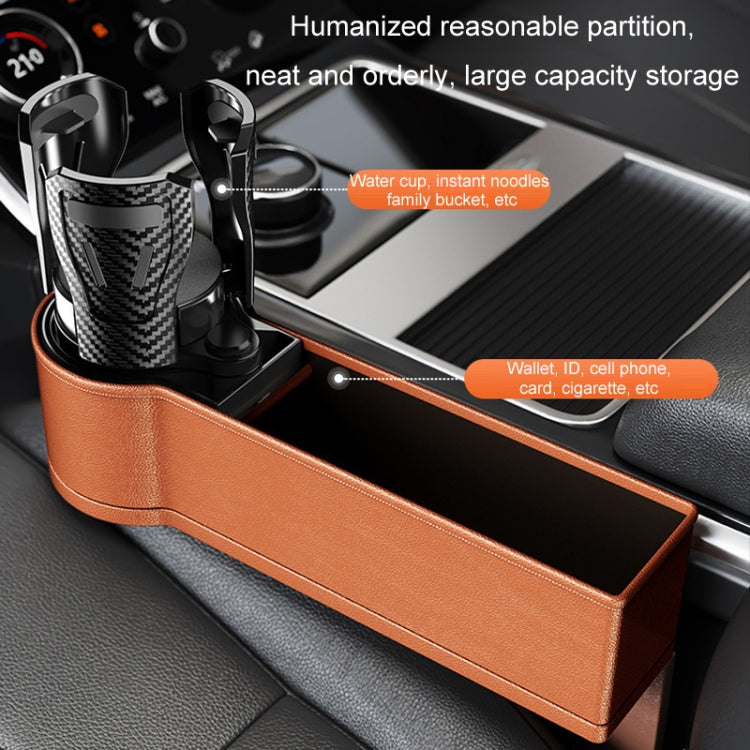 Car Seat Gap Storage Box Car Water Cup Holder Ashtray, Color: Left Carbon Fiber - Stowing Tidying by PMC Jewellery | Online Shopping South Africa | PMC Jewellery | Buy Now Pay Later Mobicred