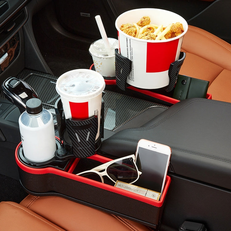 Car Seat Gap Storage Box Car Water Cup Holder Ashtray, Color: Right Carbon Fiber - Stowing Tidying by PMC Jewellery | Online Shopping South Africa | PMC Jewellery | Buy Now Pay Later Mobicred