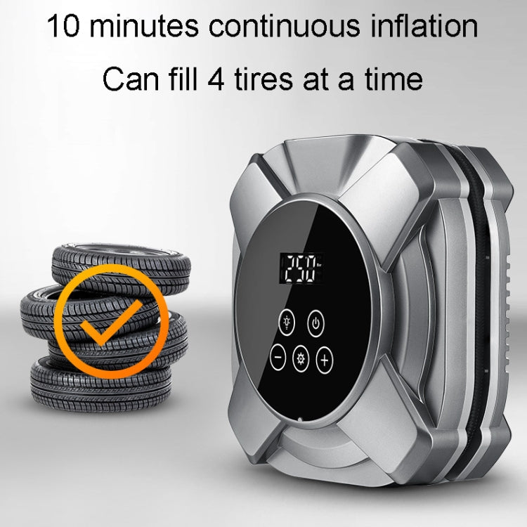 30 Cylinders Car Intelligent Digital Display Inflator Pump Portable Car Tire Pneumatic Engine(Black) - Inflatable Pump by PMC TechLife | Online Shopping South Africa | PMC TechLife