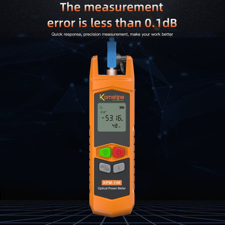 Komshine High Precision Optical Power Meter Mini Fiber Optic Light Attenuation Tester With LED, Specification: A-G/-70dBM to +6DBM - Fiber Optic Test Pen by Komshine | Online Shopping South Africa | PMC Jewellery | Buy Now Pay Later Mobicred