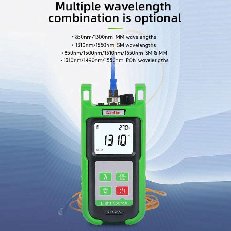 Komshine Handheld Laser Light Source Fiber Tester with LED Backlight, Model: KLS-35-M - free shipping - PMC Jewellery - Order now!