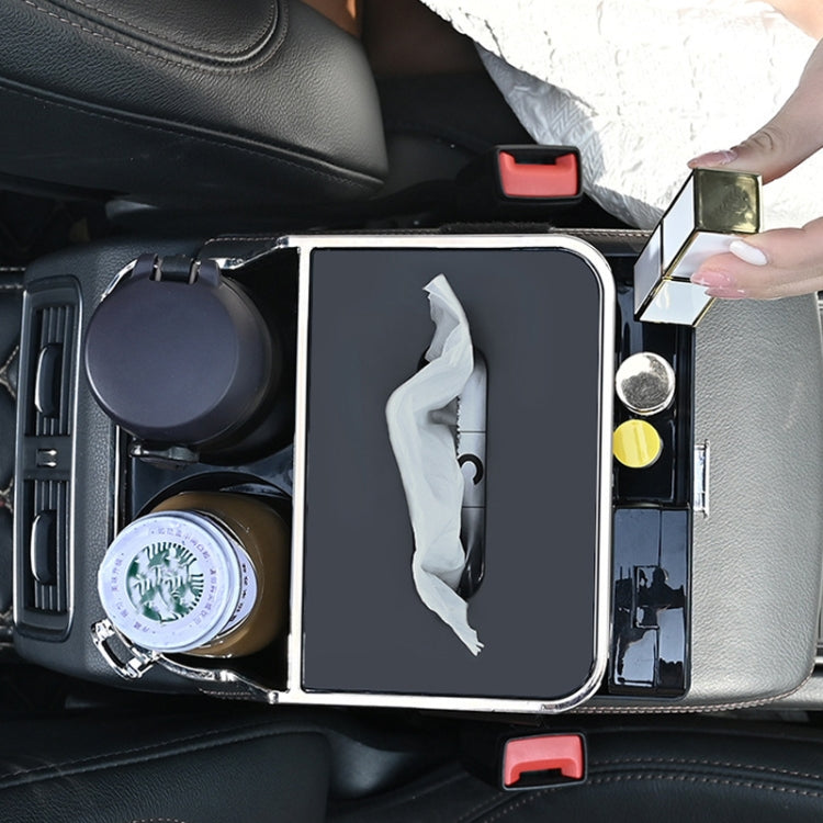 Car Tissue Box Multifunction Cup Holder Armrest Box Storage Box(Black) - Stowing Tidying by PMC Jewellery | Online Shopping South Africa | PMC Jewellery | Buy Now Pay Later Mobicred