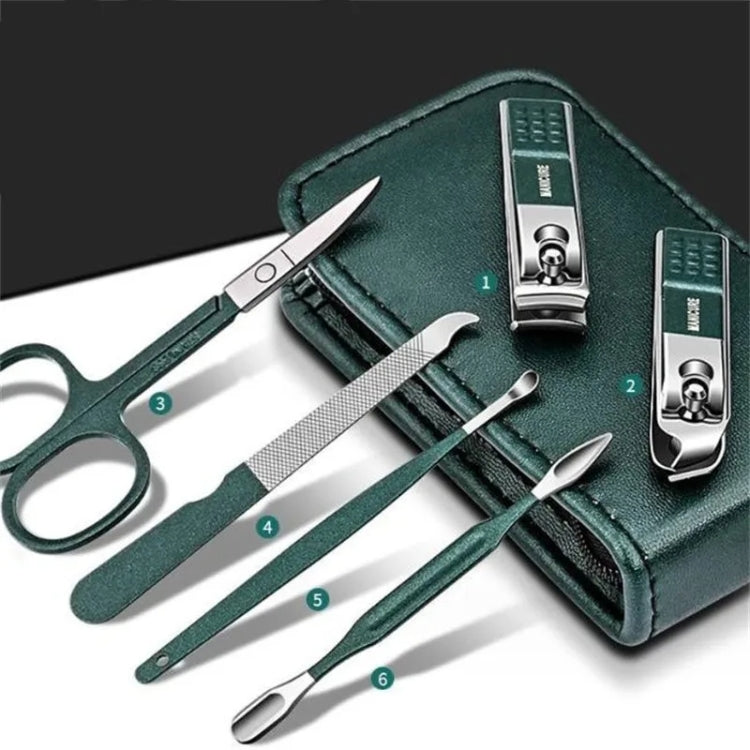 6pcs /Set Portable Nail Clipper Kit Household Nail Clipper Pedicure Tools, Color: Black - Nail Clipper by PMC Jewellery | Online Shopping South Africa | PMC Jewellery | Buy Now Pay Later Mobicred