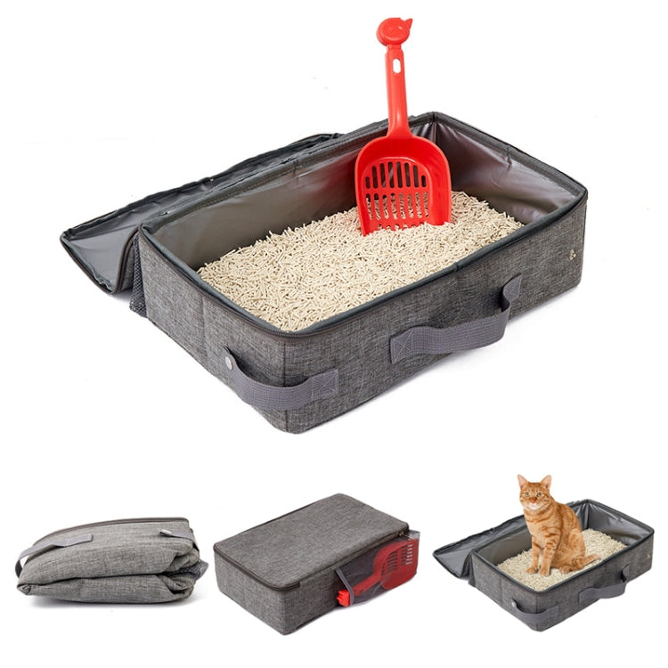 24x40cm Foldable Oxford Cloth Portable Cat Litter Box Pet Bag - Litter & Housebreaking by PMC TechLife | Online Shopping South Africa | PMC TechLife | Buy Now Pay Later Mobicred