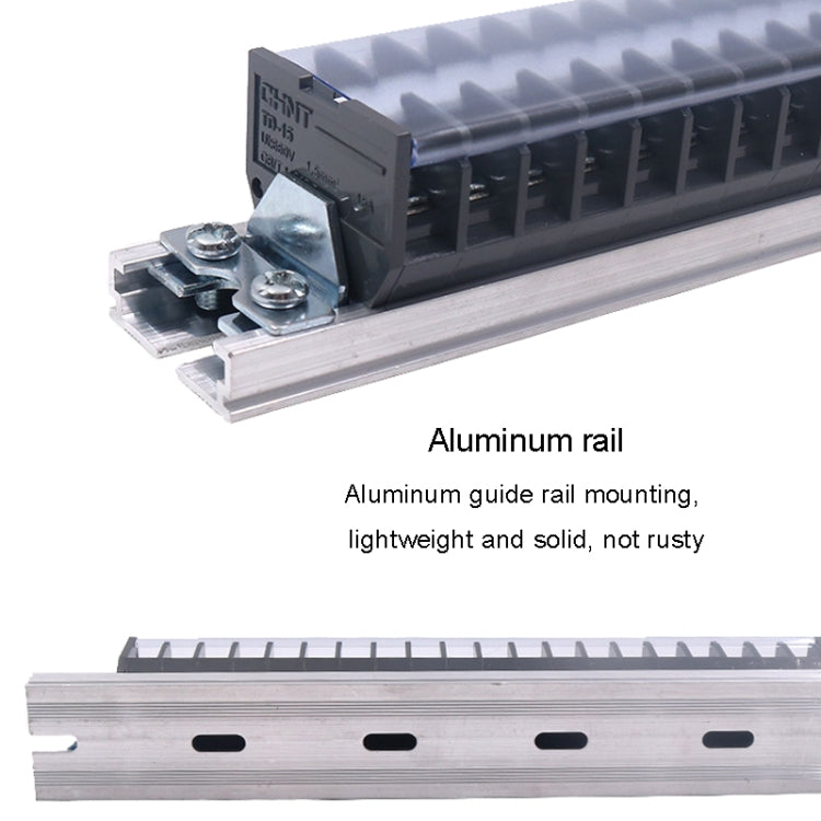 CHINT TD-1525 Terminal Block Rail Type Wiring Block Paralleling Wires Wire Connector - free shipping - PMC TechLife - Order now!