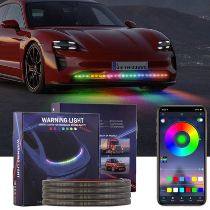 Car Phantom Daytime Running Lights LED Streamer Warning Turning Lights, Length: AR15-150cm APP+RF Model - Running Lights by PMC Jewellery | Online Shopping South Africa | PMC Jewellery | Buy Now Pay Later Mobicred