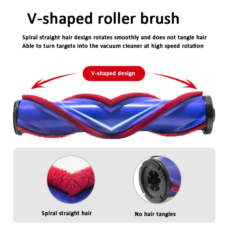 For Dyson V10 Slim / V12  Vacuum Cleaner V-shaped Anti-tangle Direct Drive Floor Brush - free shipping - PMC TechLife - Order now!
