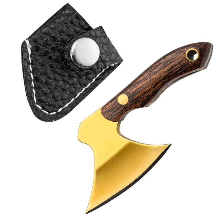 Mini Knife Keychain Portable Removal Express Pendant Accessory With Holster, Model: Axe Gold - Burin &Cutting Knife by PMC Jewellery | Online Shopping South Africa | PMC Jewellery