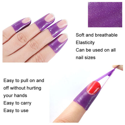 10pcs /Pack Nail Art Nail Polish Anti-Spill U-Shape Stickers(Color Random Delivery) - Nail Stickers by PMC Jewellery | Online Shopping South Africa | PMC Jewellery | Buy Now Pay Later Mobicred