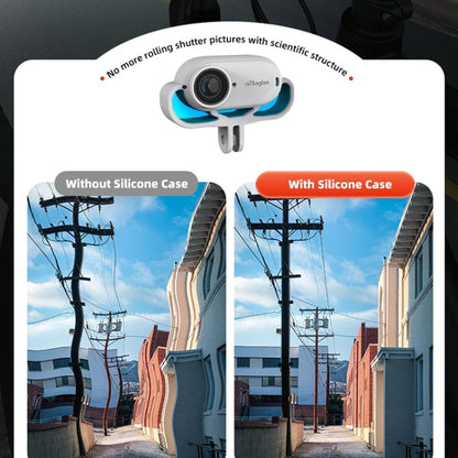 For Insta360 GO 3 aMagisn Silicone Case Camera Protective Accessories, Style: Vertical Gray - Case & Bags by aMagisn | Online Shopping South Africa | PMC Jewellery | Buy Now Pay Later Mobicred