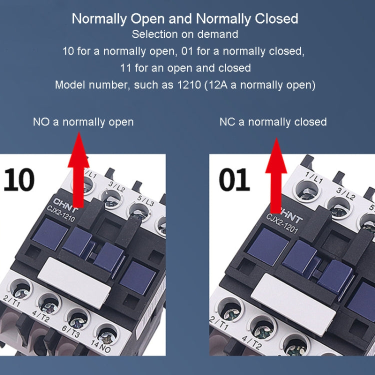 CHNT CJX2-5011 50A 220V Silver Alloy Contacts Multi-Purpose Single-Phase AC Contactor - free shipping - PMC TechLife - Order now!