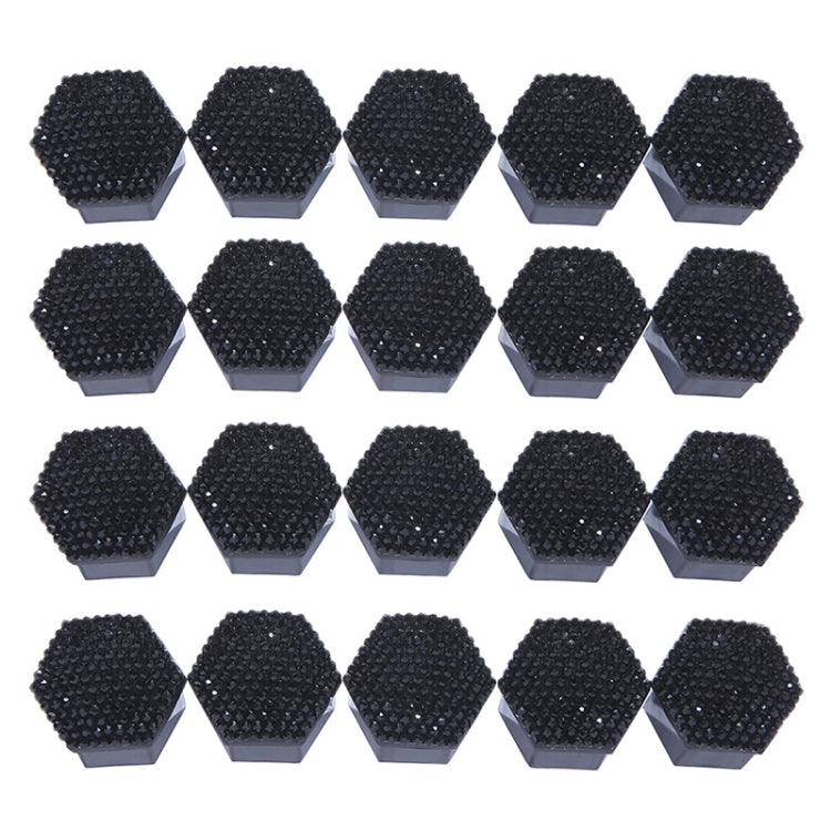 21pcs/set Diamond-encrusted Wheel Caps Tire Screw Protective Covers, Color: 17 Black - Tire Valve Caps by PMC Jewellery | Online Shopping South Africa | PMC Jewellery | Buy Now Pay Later Mobicred