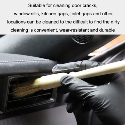 Car Interior Round Wooden Handle Air Vent Cleaning Brush(Wood Color) - Car washing supplies by PMC Jewellery | Online Shopping South Africa | PMC Jewellery | Buy Now Pay Later Mobicred