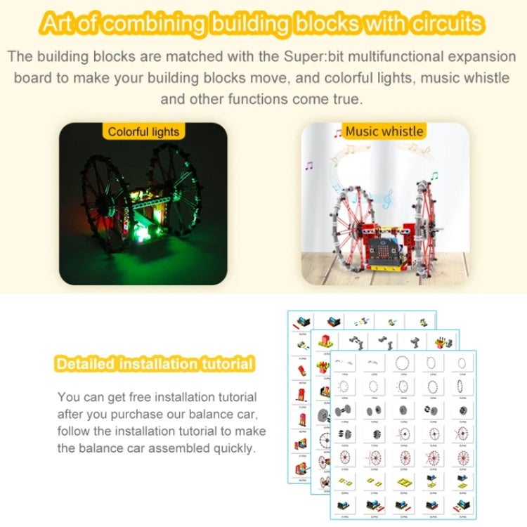 Yahboom Micro: Bit Self-Balancing Block Building Programmable APP Control Robot Kit, Spec: Tumblebit Package - Components Kits by Yahboom | Online Shopping South Africa | PMC Jewellery | Buy Now Pay Later Mobicred