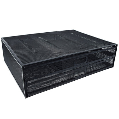 Computer Cooling Height Increase Stand Drawer Type Double Iron Desktop Storage Shelf(Black) - Laptop Stand by PMC Jewellery | Online Shopping South Africa | PMC Jewellery | Buy Now Pay Later Mobicred