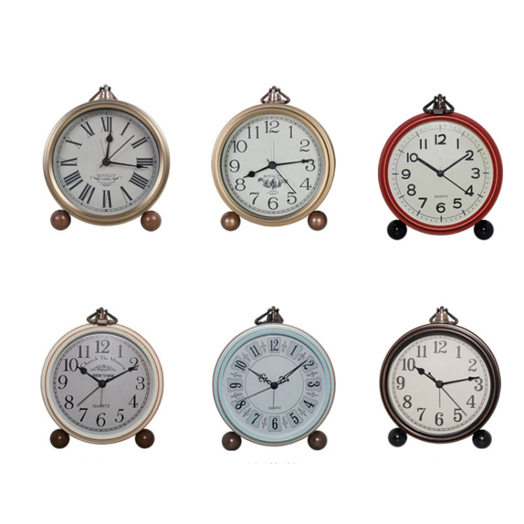 Retro Iron Alarm Clock Simple Desktop Quartz Clock, Style: Arab Number - Novelty Clock by PMc TechLife | Online Shopping South Africa | PMc TechLife | Buy Now Pay Later Mobicred