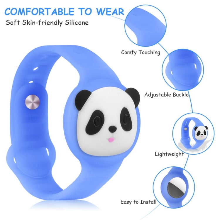 For AirTag Watch Strap Cartoon Cute Anti-lost Device Silicone Protective Cover, Color: Blue - Watch Strap Series by PMC Jewellery | Online Shopping South Africa | PMC Jewellery