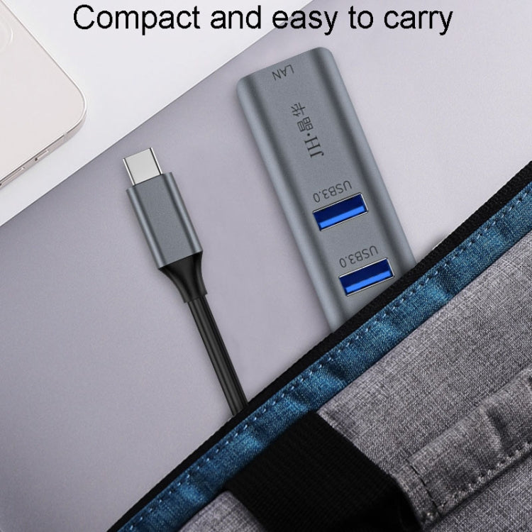 JINGHUA Gigabit LAN Converter For Computer External Driverless Network Card, Specification: USB3.0 Four Port - USB Network Adapter by JINGHUA | Online Shopping South Africa | PMC Jewellery | Buy Now Pay Later Mobicred