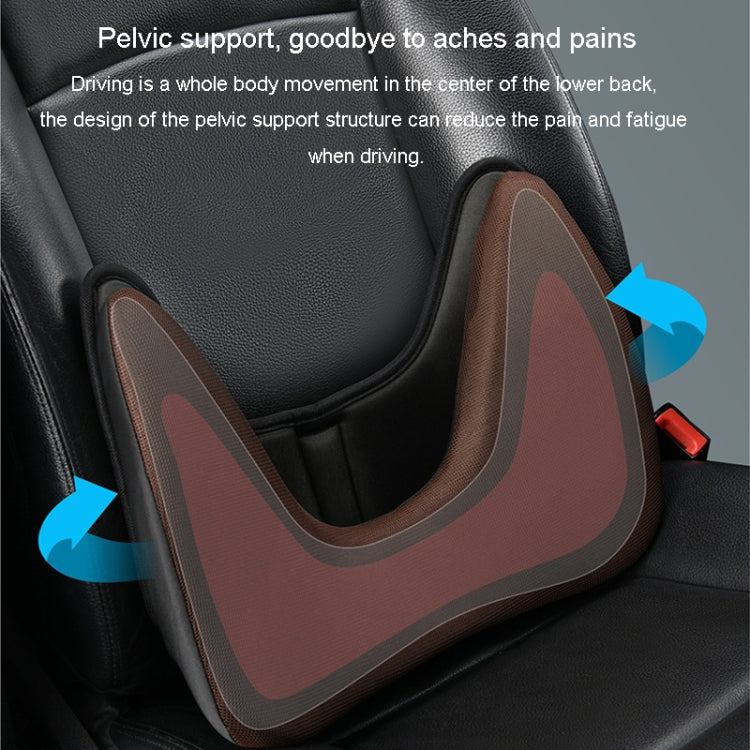 LINXICP 3 In 1 Car Seat Lumbar Cushion Summer Special Memory Foam Breathable Car Back Pad(Gray) - Seat Accessories by LINXICP | Online Shopping South Africa | PMC Jewellery | Buy Now Pay Later Mobicred