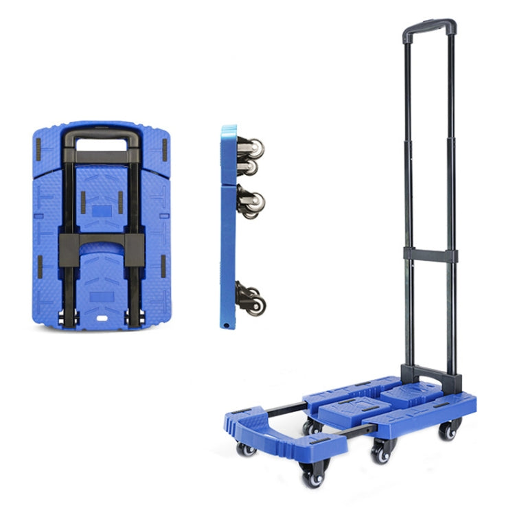 Folding Hand Trolley Portable Luggage Handling Turtle Cart(Blue) - Hand Carts by PMc TechLife | Online Shopping South Africa | PMc TechLife | Buy Now Pay Later Mobicred