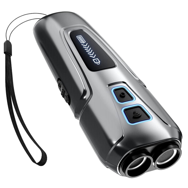 Dog Repeller Ultrasonic Pet Anti-Barking Training Device High Power Dog Repellent With LED Flashlight(Gray) - free shipping - PMC TechLife - Order now!