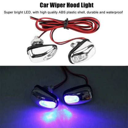 Car Wiper Sprayer Spray Decorative Lamp LED Hood Spray Lights(Colorful) - Decorative Lights by PMC Jewellery | Online Shopping South Africa | PMC Jewellery | Buy Now Pay Later Mobicred