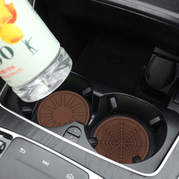 4pcs/set 6.8x0.3cm Car Anti-slip Silicone Water Coaster Storage Interior, Color: Gray - Car Drink Holders by PMC Jewellery | Online Shopping South Africa | PMC Jewellery | Buy Now Pay Later Mobicred