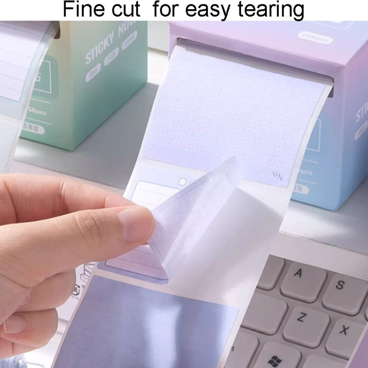 256pcs /Box Pull Out Sticky Notes Office Memo Ticket Paper(Gradient Blue) - Memo Paper by PMC TechLife | Online Shopping South Africa | PMC TechLife | Buy Now Pay Later Mobicred