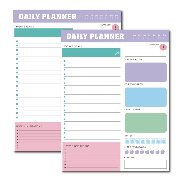 60pages /Book Weekly Planning Note Pad Schedule Time Management Planning Notebook(Jh002) - Notebooks by PMC Jewellery | Online Shopping South Africa | PMC Jewellery