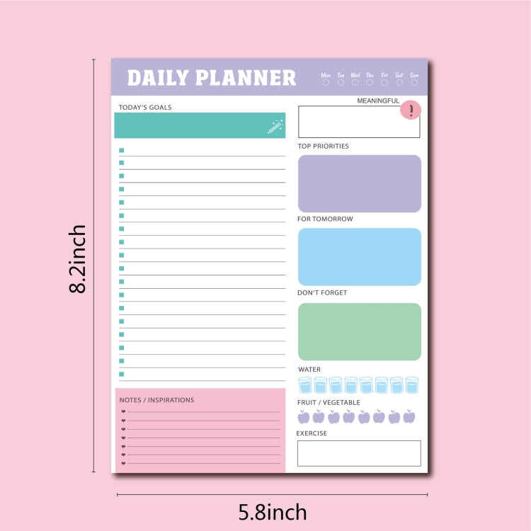 60pages /Book Weekly Planning Note Pad Schedule Time Management Planning Notebook(Jh002) - Notebooks by PMC TechLife | Online Shopping South Africa | PMC TechLife