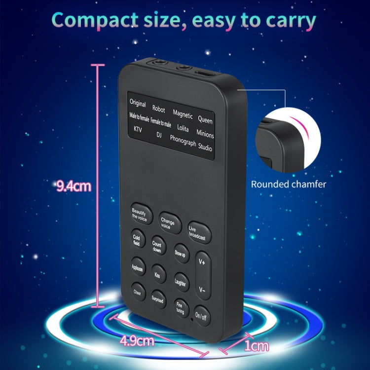 S9 Mobile Phone Computer Live Sound Card Voice Changer Game Karaoke Recording Audio Transformer(English) - Live Sound Effects Processors by PMC Jewellery | Online Shopping South Africa | PMC Jewellery | Buy Now Pay Later Mobicred