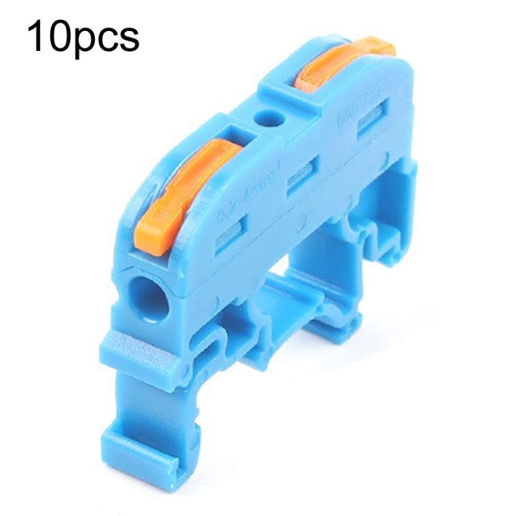 10pcs Guide Rail Type Replacement UK Quick Terminal Block 1 Input 1 Output(Blue) - free shipping - PMc TechLife - Order now!