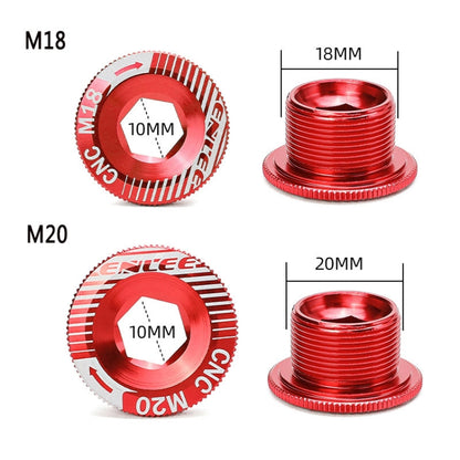 ENLEE M20 Aluminum Crank Cover For Bicycle Discs For IXF Crank Accessories(Red) - Others by ENLEE | Online Shopping South Africa | PMC Jewellery